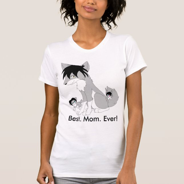 Best Mom Ever Wolf T-Shirt, Alternate Cut T-Shirt (Front)