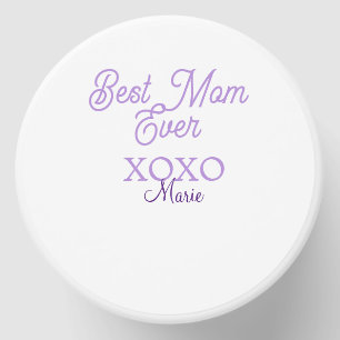 best mom ever xoxo name purple stylish mothers day mini candle favors