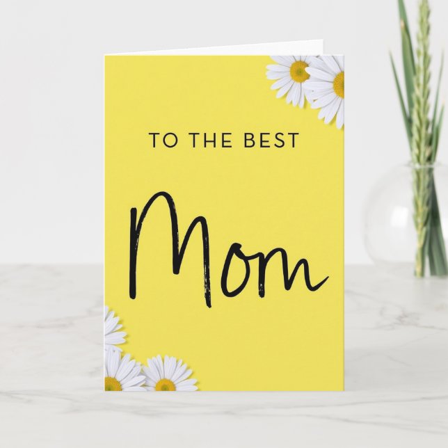 Best Mom Floral Illustration Card (Front)