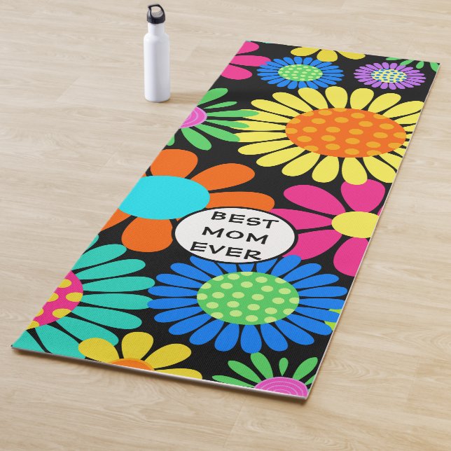 Best Mom Floral  Yoga Mat (In Situ)