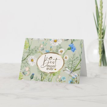 Best Mom Flower Garden Bible Verse Mother's Day Holiday Card by CChristianDesigns at Zazzle