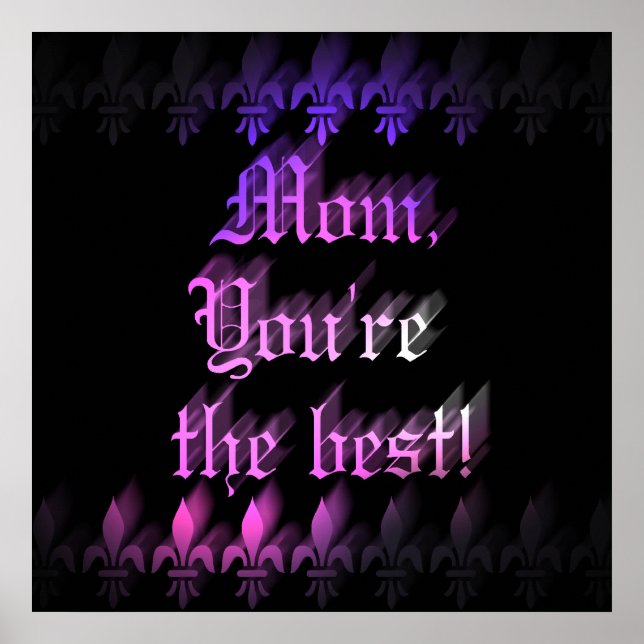 Best mom Gothic style Mothers Day Poster (Front)