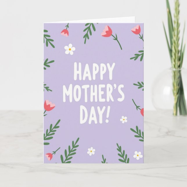 Best Mom Graphic Design Card (Front)