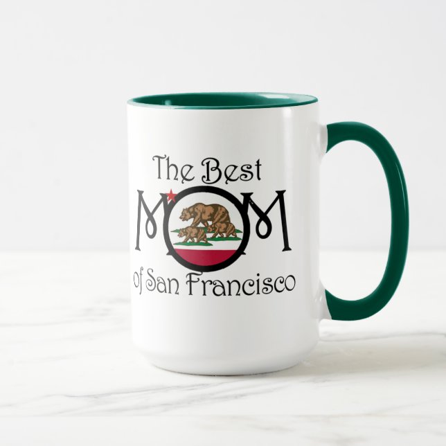 Best Mom In San Francisco with 2 Cubs 15oz Mug (Right)