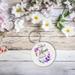 Best Mom in the History of Ever Keychain<br><div class="desc">A beautiful design for the most wonderful mother... Best Mom in the History of Ever</div>