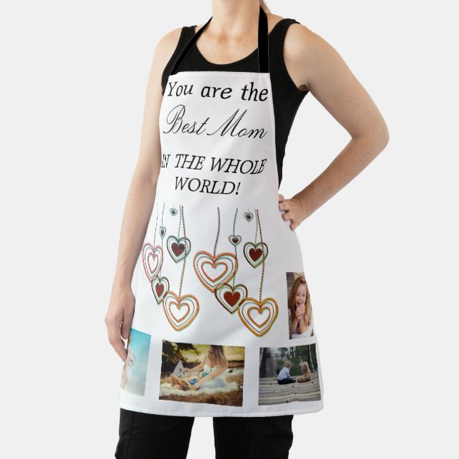 Best Mom In The Whole World Photo Collage Apron (Insitu)