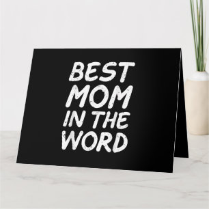 Best Mom in the World  Grandma Mothers Day 2025 Card