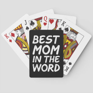 Best Mom in the World Grandma Mothers Day 2025 Poker Cards