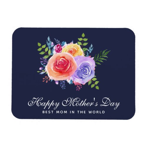 Best Mom in the World Mothers Day Roses Magnet