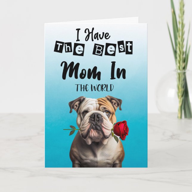 Best Mom in the World...Personalized Mother's Day Thank You Card (Front)