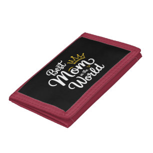 Best Mom In The World Shirt Women Best Mom Ever Mo Trifold Wallet