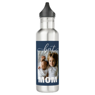 Best MOM Kids Photo Mother's Day  Stainless Steel Water Bottle
