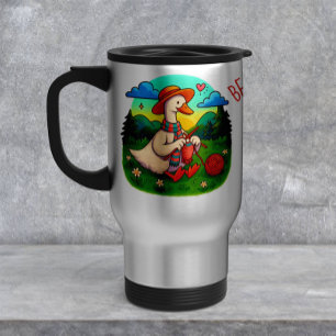 Best Mom Knitting Goose Cozy Mother's Day Gift Mug