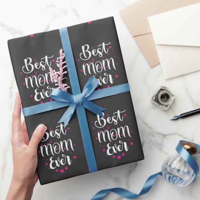 Best Mom, Little Stars Wrapping Paper (Gifting)