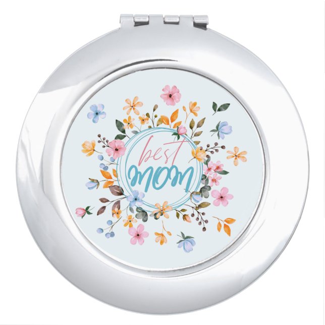 Best mom mama mother compact mirror (Front)