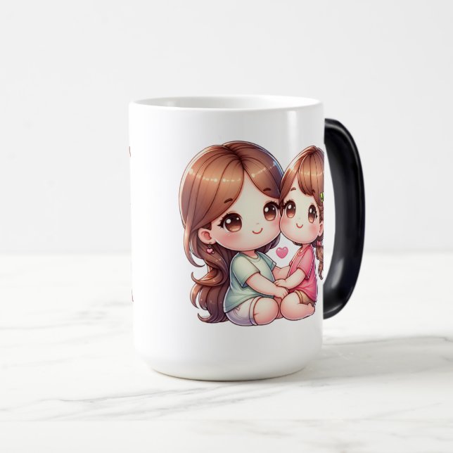 Best Mom,mom Color Morph Mug (Front Right)