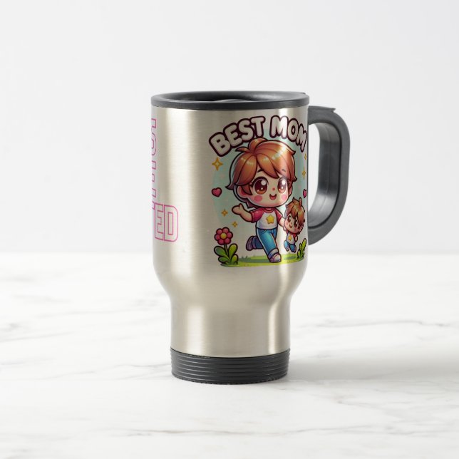 Best Mom,mom Travel Mug (Front Right)