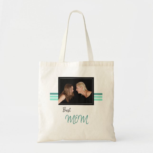 Best Mom Mother`s Day Photo Tote Bag (Front)
