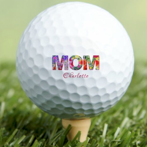 Best mom Mothers Day flowers bold mom golf balls