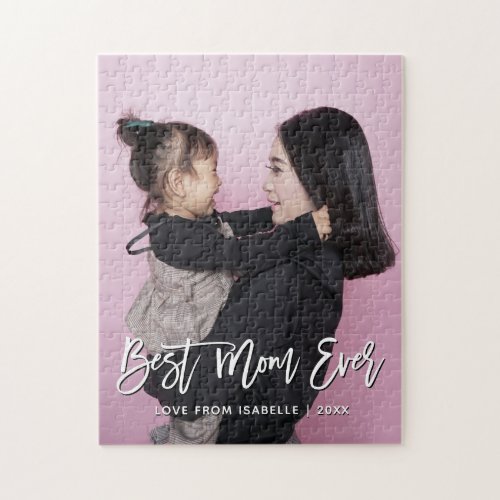 Best Mom Mothers Day Keepsake Personalized Photo Jigsaw Puzzle