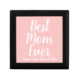 Best Mom, Mother's Day, Mother custom kids names Gift Box