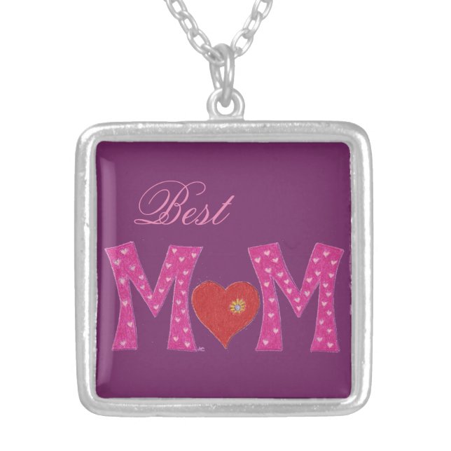 Best Mom , Mother's Day necklace (Front)