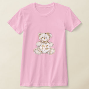 Best Mom Mother's Day Teddy Bear T-Shirt