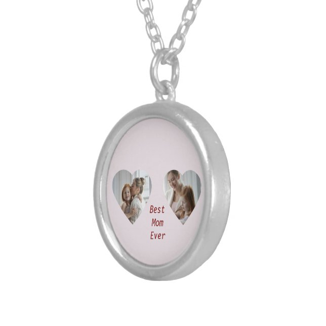 Best Mom Necklace – Custom Jewelry Gift (Front Right)