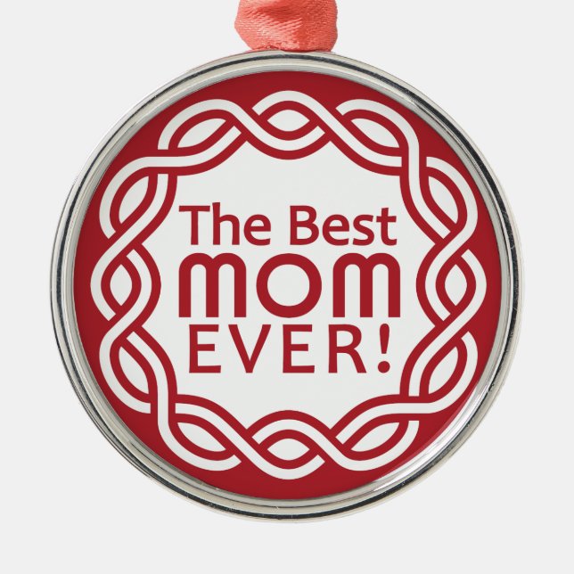 BEST MOM ornament (Front)