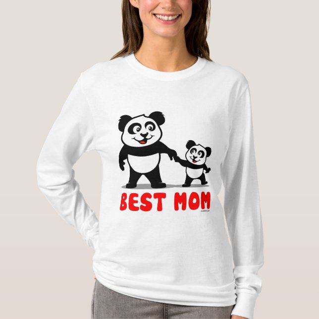 Best Mom Panda T-Shirt (Front)