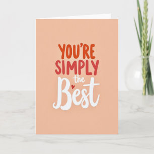 Best Mom Peach Gradient Art Card
