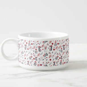 Best Mom Penguin Christmas pattern Bowl