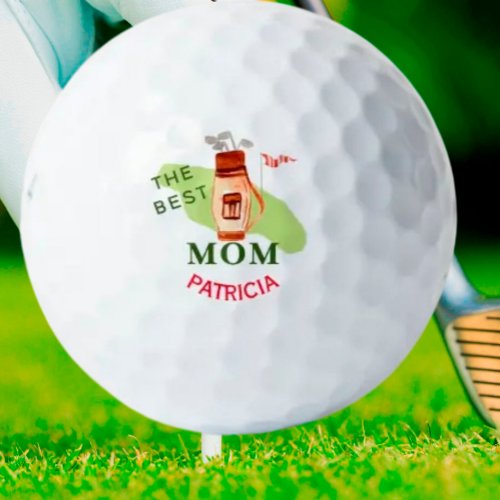Best Mom Personalize Golf Cart Greens Golf Balls