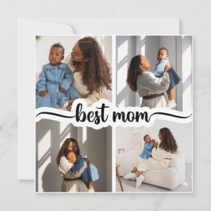 Best Mom Personalized 4 Photo Collage
