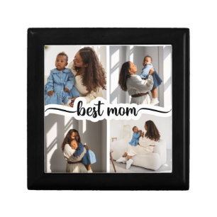 Best Mom Personalized 4 Photo Collage Gift Box