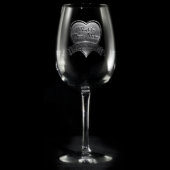 Best Mom Personalized Wine Glass (Front)