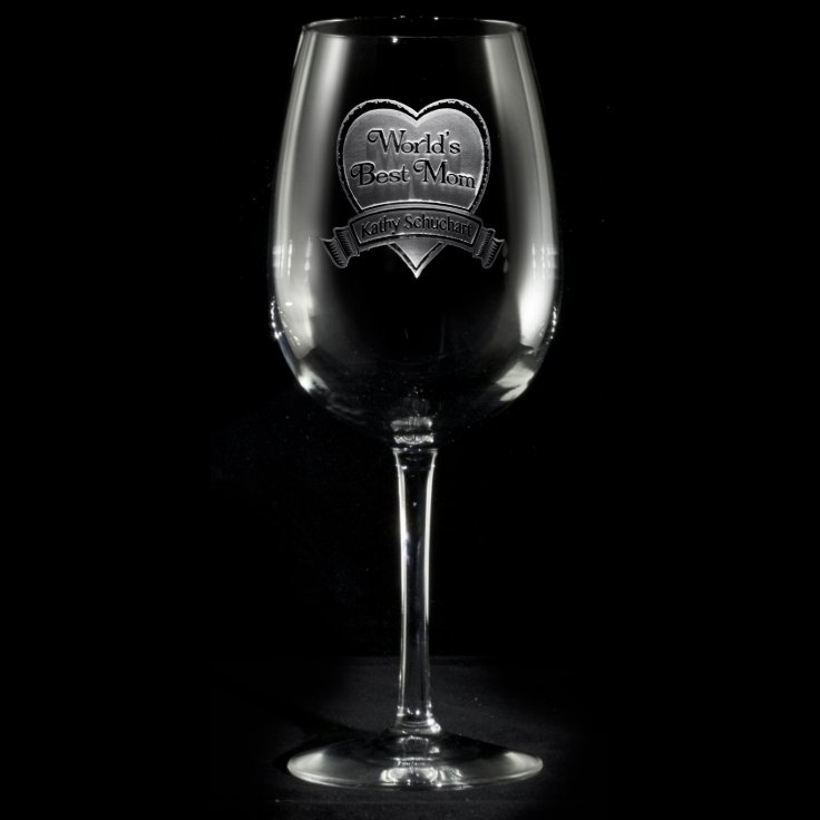 Best Mom Personalized Wine Glass Zazzle