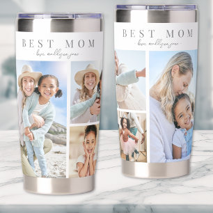 Best Mom Photo Collage Insulated Tumbler