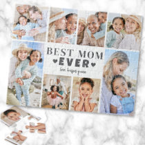 Best Mom Photo Collage Jigsaw Puzzle