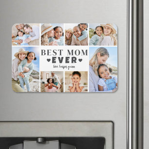 Best Mom Photo Collage Magnet