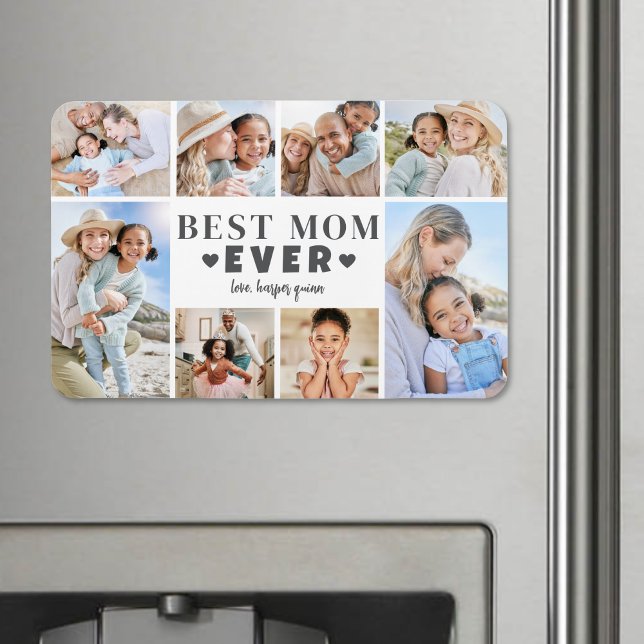 Best Mom Photo Collage Magnet (Best Mom Photo Collage Magnet)