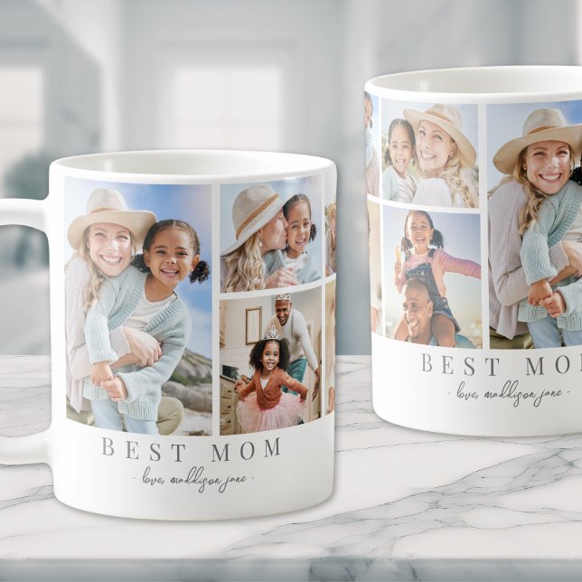 Best Mom Photo Collage Mother Coffee Mug (Best Mom Photo Collage Mother Coffee Mug)
