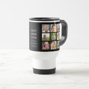 Best Mom Photo Collage Travel Mug
