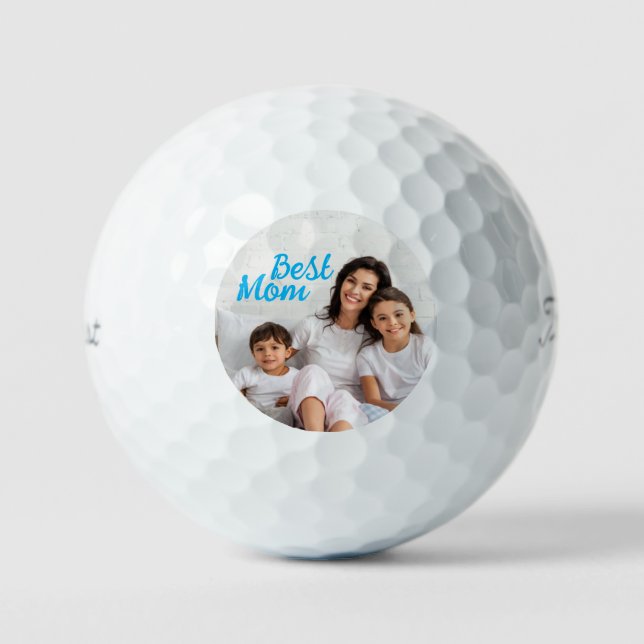Best Mom Photo Golf Balls (Front)