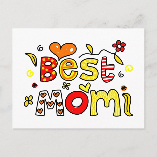 Best Mom Postcard (Front)