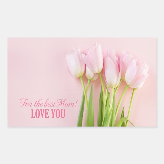 Best Mom Rectangular Sticker (Front)