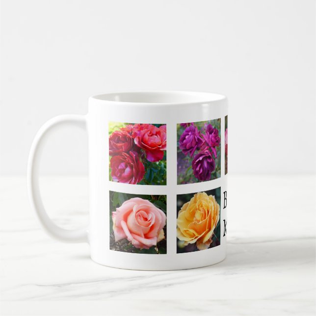 Best Mom Roses Collage #1 Mug (Left)