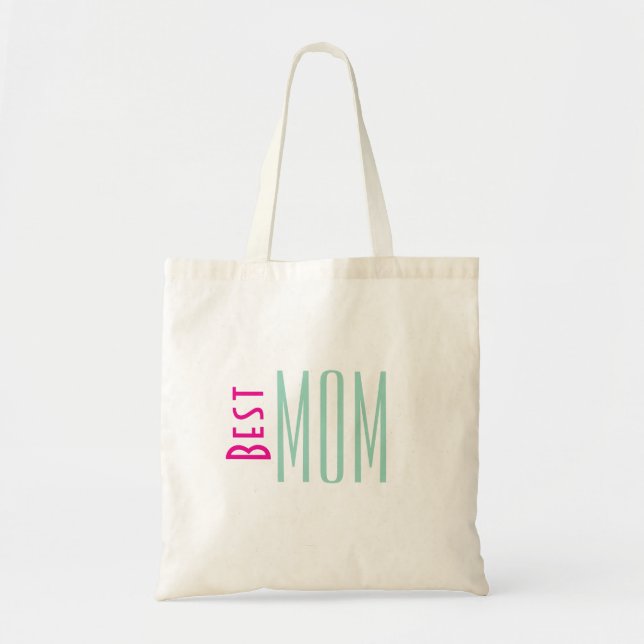 Best Mom Scripted Tote Bag (Front)