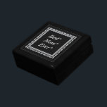 Best Mom Silver Frame Gift Box<br><div class="desc">This pretty keepsake box for Mom has the text Best*Mom*Ever in silver gray on a black background. All is framed in a pretty silver colored block square frame. Elegant,  and easy to customize.</div>
