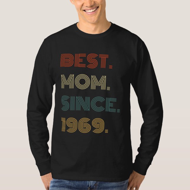 Best Mom Since 1969 Outfit  for Her Women Retro Vi T-Shirt (Front)